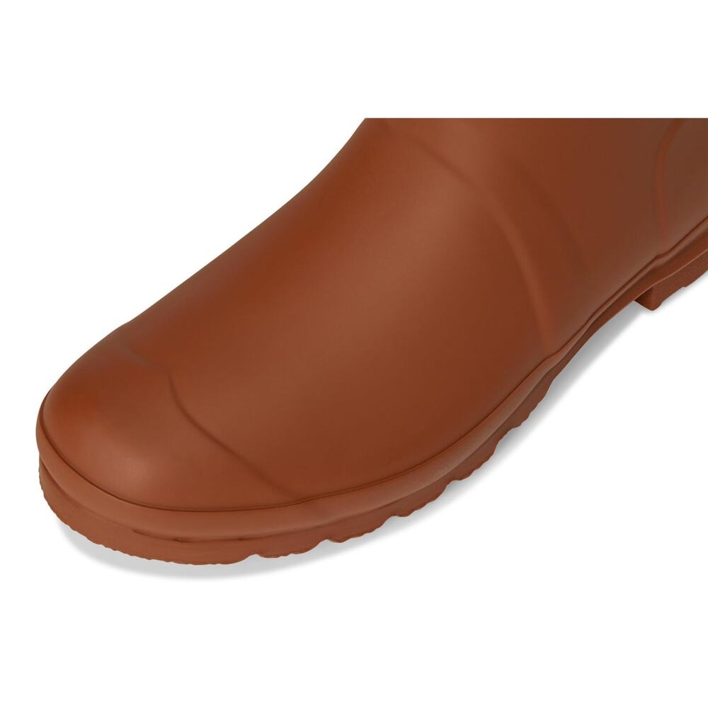 HUNTER WOMENS ORIGINAL TALL BOOTS MEDIUM BROWN,10 MEDIUM - Picture 2 of 7